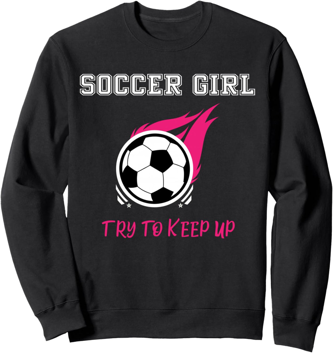 Coole Fussball Mädchen Hemd Sweatshirt
