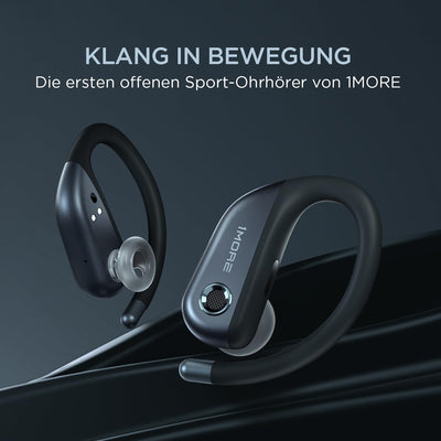 1MORE Fit S50 Open Ear Kopfhörer 5.3 Bluetooth, Sport Kopfhörer Kabellos mit Mikrofon, True Wireless
