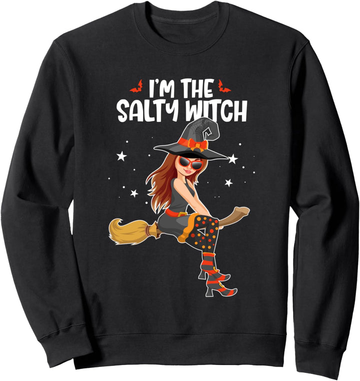 I'm the Salty Witch Funny Halloween Matching Group Costume Sweatshirt