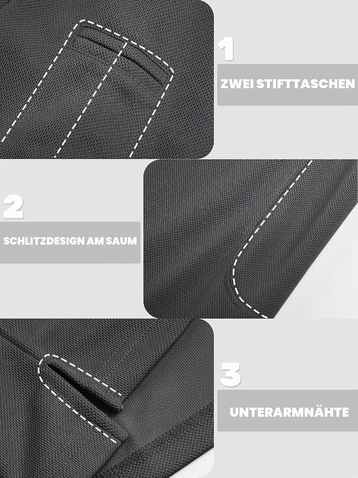 TACVASEN Herren Poloshirt Langarm Golf Tshirts Tactical Shirt Leicht Atmungsaktiv Freizeitshirts mit