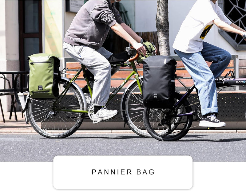 Rhinowalk Fahrrad Gepäckträgertasche Wasserdicht 22L Fahrradtasche Hinterradtasche Gepäckträger Seit