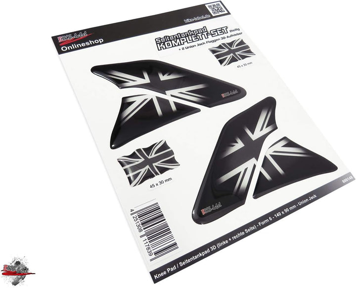 BIKE-label Seitentank Tankpad Union Jack England kompatibel für Triumph 800148
