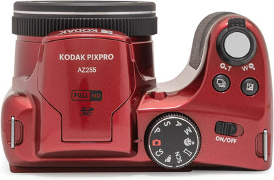 KODAK PIXPRO Astro Zoom AZ255-RD 16MP Digitalkamera mit 25-fachem optischen Zoom, 24 mm Weitwinkel,