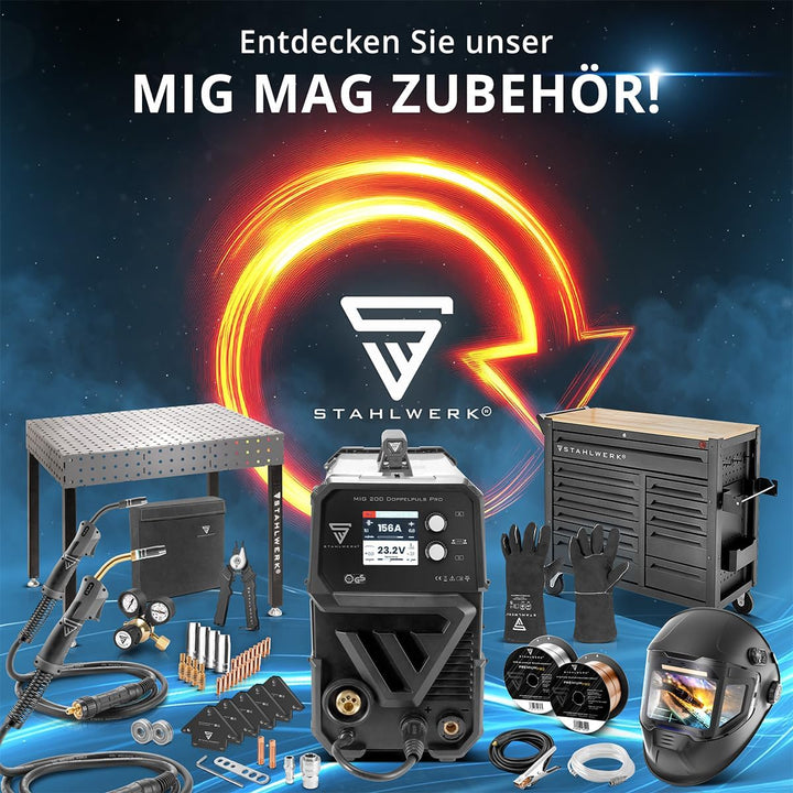 STAHLWERK MIG/MAG Kupfer Schweissdraht Ø 1,0 mm ERCuSi-A (CuSi3) D100-Spule | 1 kg für 16 mm Dorn, u