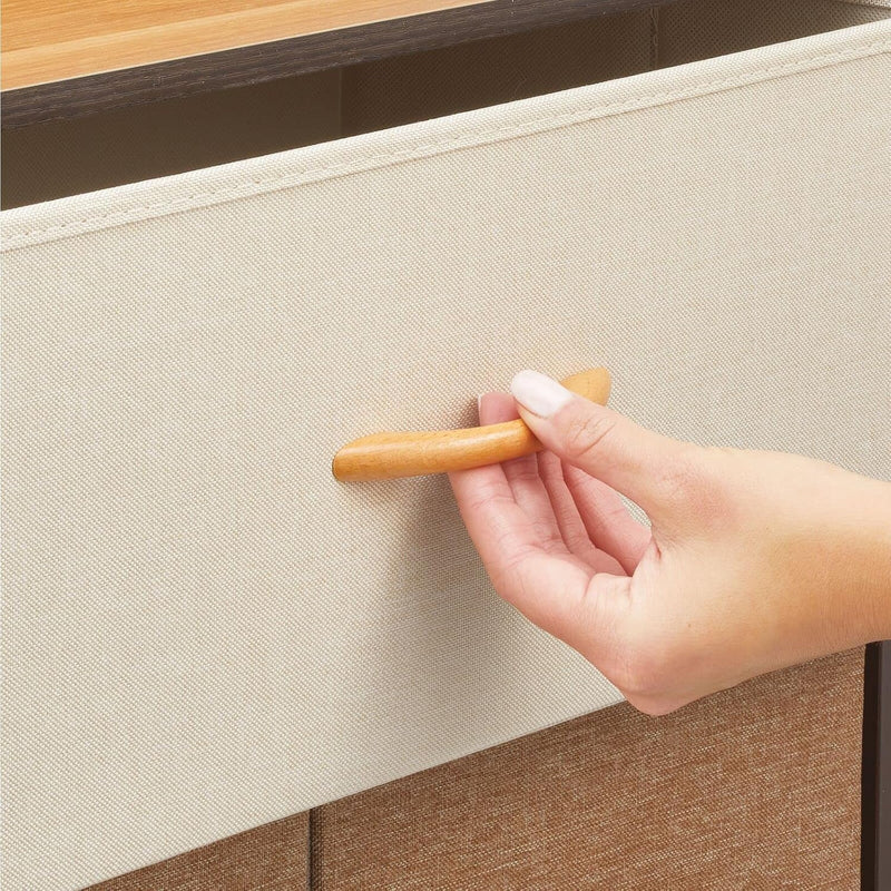 mDesign Kommode mit 7 Schubladen – breiter Schubladenschrank für Schlafzimmer, Wohnzimmer oder Flur