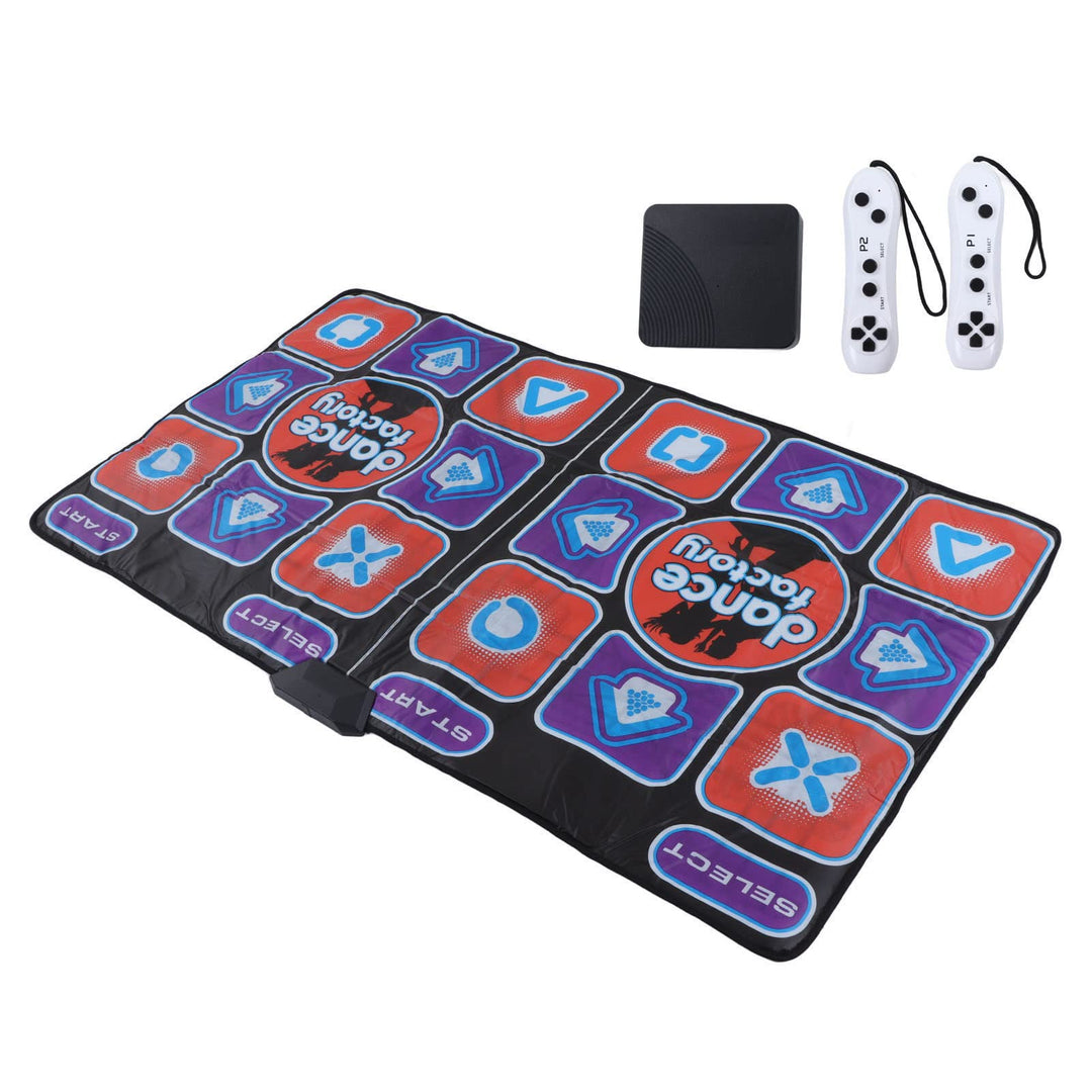 Wakects Music Dance Pad,Wireless Double Dance Mat Toys for PC and TV,Klappbar Elektronische Tanzmatt