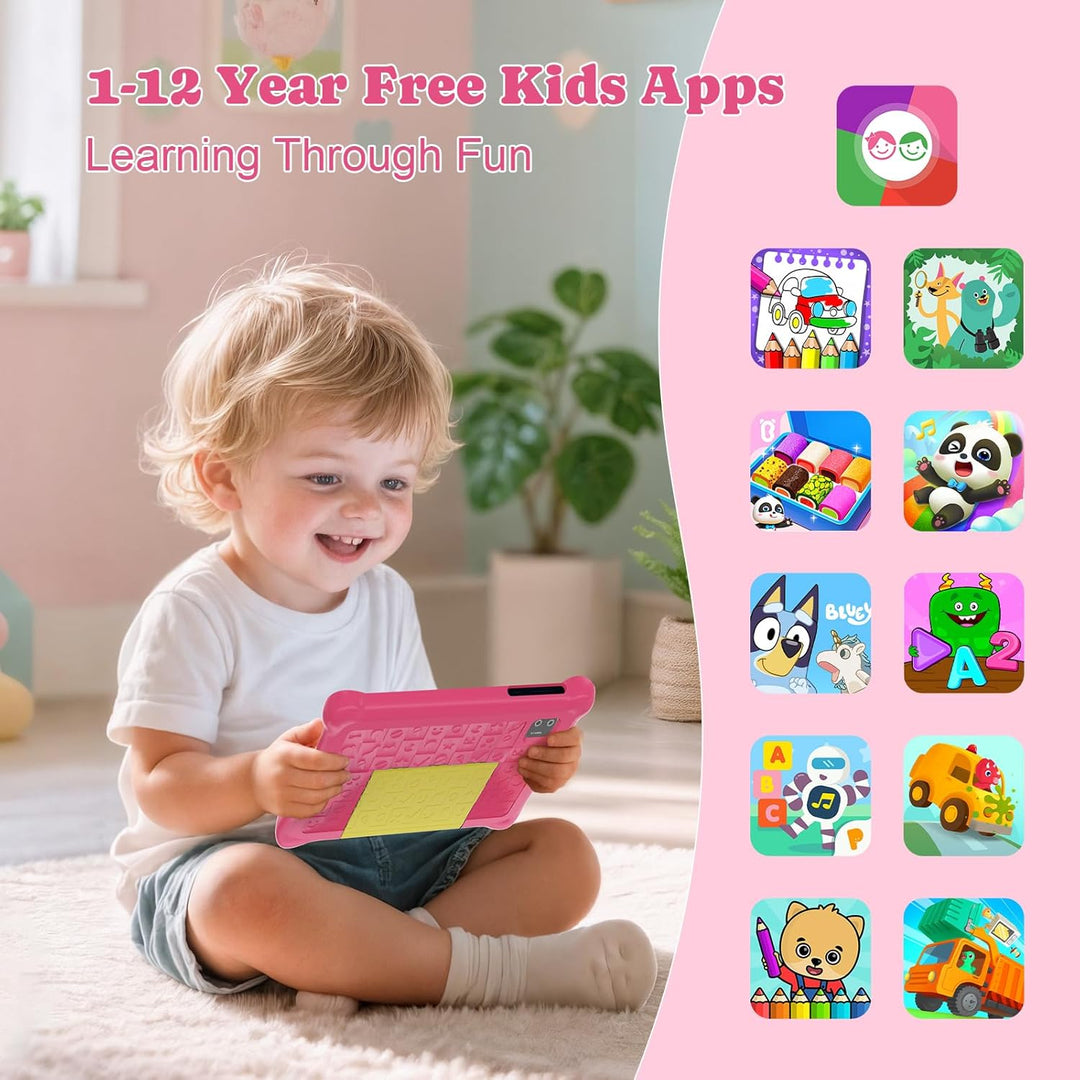 Kinder-Tablet 7 Zoll Android 13 Tablet für Kinder, 5 GB RAM, 32 GB ROM (TF 128 GB), Kindersteuerung,