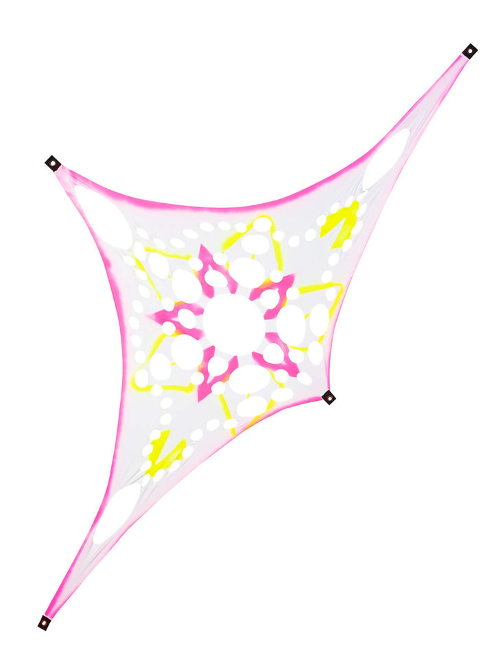 Schwarzlicht Segel Spandex | Progspy Neon Space Star II | Multi | 1,5 x 3m | UV-aktiv | Leuchtend |