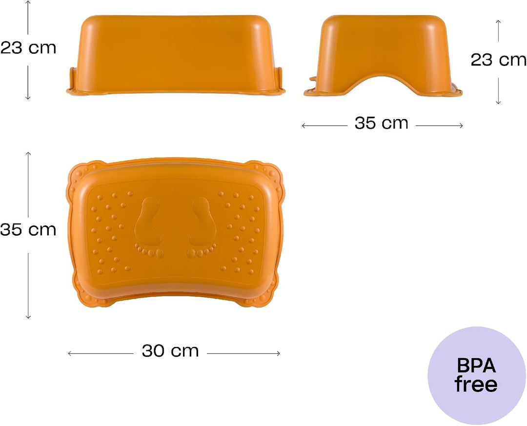 Hylat Baby Kinderhocker & Kindertoilettensitz Set - Rutschfester Tritthocker + Toilettenaufsatz für