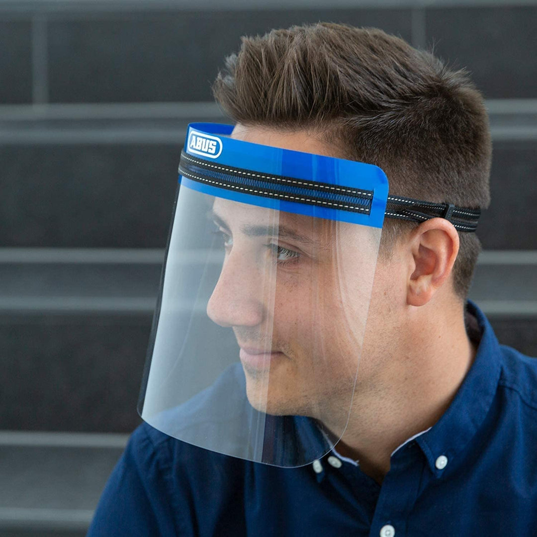 ABUS Face Guard Gesichtsschutz mit breitem Visier aus Acrylglas - EN 166 Zertifiziert - abwaschbar -