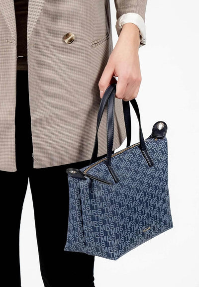 Tamaris Shopper Grace 31437 Damen Handtaschen Print Einheitsgrösse Blue 500, Einheitsgrösse Blue 500