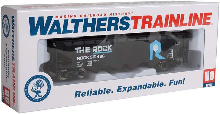 Walthers Spur H0 Offset Hopper Rock Island; H0; Grau; Modellbahn; Modell-Fahrzeug-Spur; Toy; 1:87