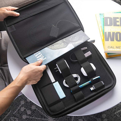 tomtoc Portfolio Tablet Tasche für 12,9 Zoll iPad Pro M2&M1 6/5/4/3 2022-2018 mit Zubehör, Hartschal