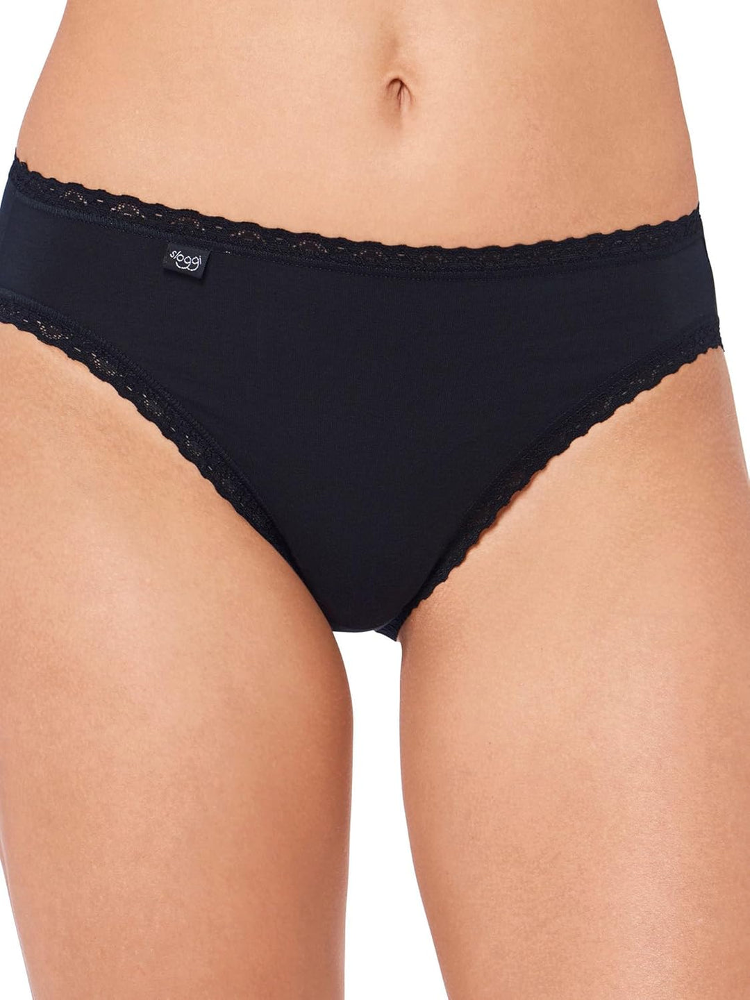 Sloggi - 24/7 Cotton Lace - Tai Slip - 3er-Pack Basic/Running Style (NOS) 40 Schwarz, Basic/Running