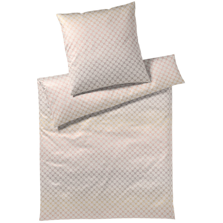 Joop! Mako-Satin-Bettwäsche-Garnitur Cornflower Gleam Farbe Blush Grösse 135x200+40x80