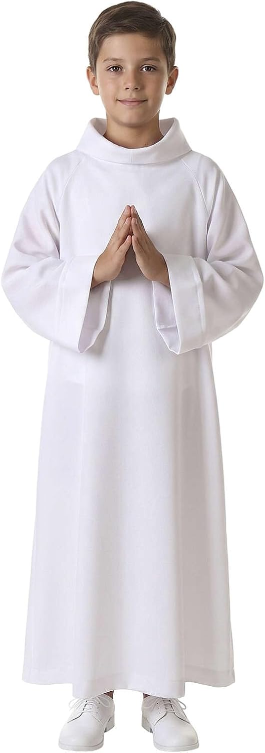 Holyart Erstkommunionalbe Weiss, 125 cm (49 inc.), 125 cm (49 inc.)