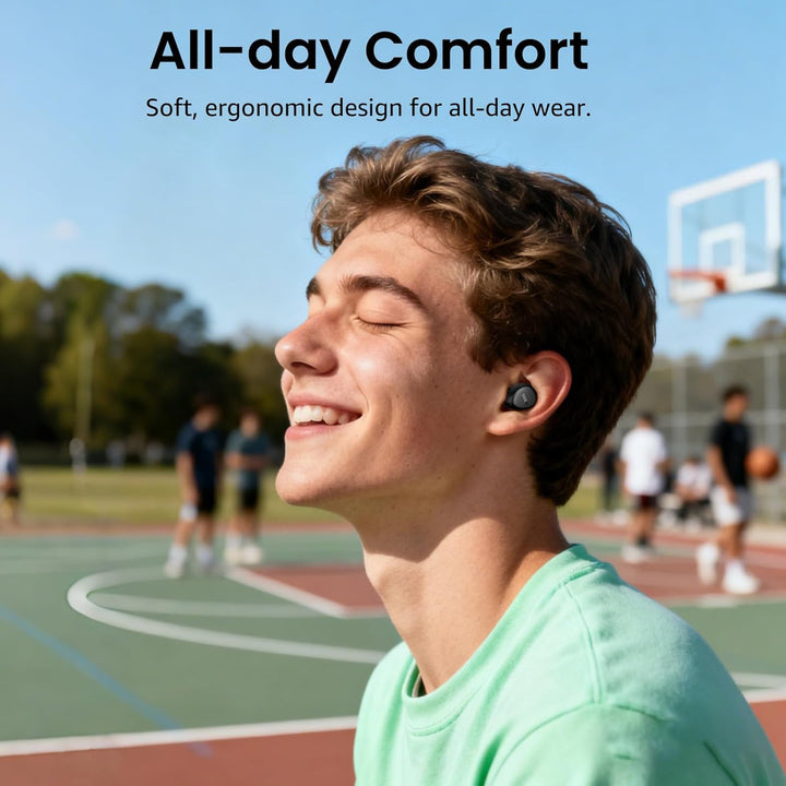 TOZO A1 In-Ear Kopfhörer Kabellos Bluetooth 5.3 mit 2 Mikrofonen für KI-Anrufe, App-Steuerung, 32 St