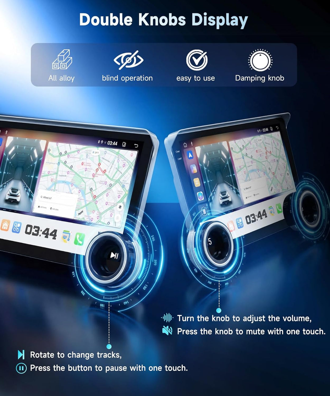 4G+64G VECHTEL 10.1“ Autoradio 2 Din für VW Tiguan 2010-2016 Android 15,HD IPS Touchscreen Doppelkno