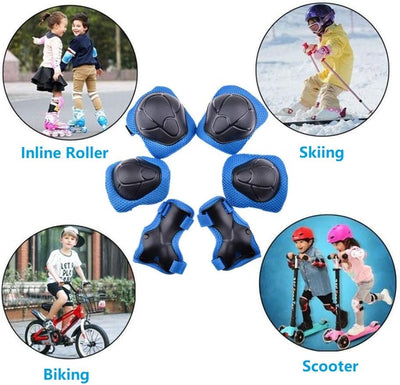 Inliner Protektoren Set, Kinder Schoner Set -Knieschoner Ellenbogenschoner Handgelenkschoner-Skatebo