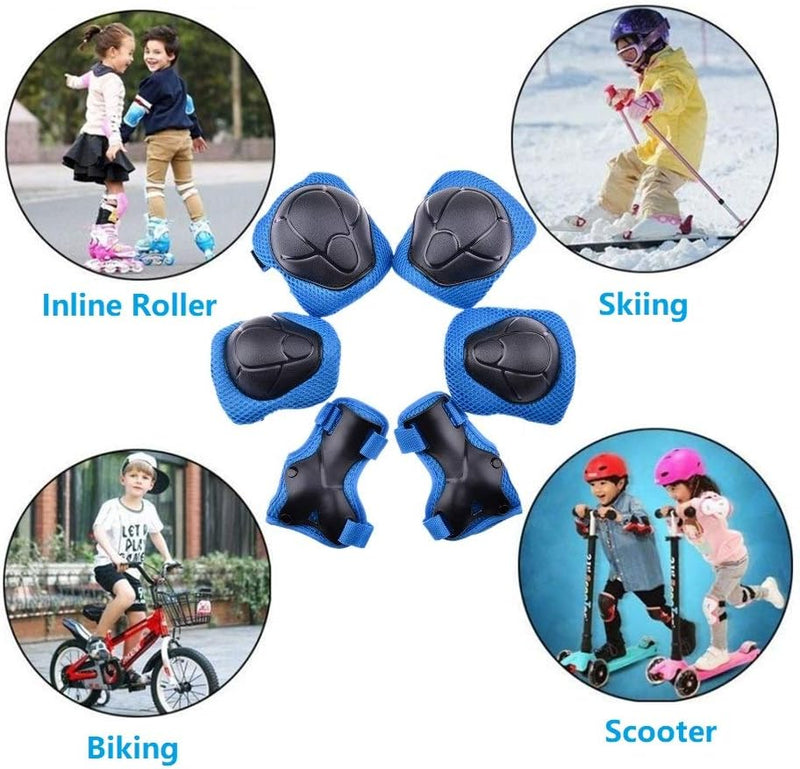 Inliner Protektoren Set, Kinder Schoner Set -Knieschoner Ellenbogenschoner Handgelenkschoner-Skatebo
