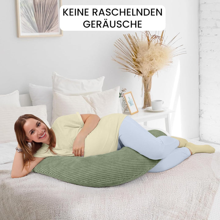 Amilian Stillkissen XXL 170 cm – Seitenschläferkissen für Schwangerschaft &amp; Stillzeit – Lagerungskis
