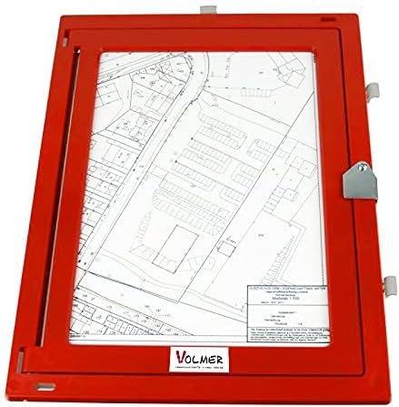 Feldbuchrahmen DIN A4 - Kunststoff rot, sehr robust