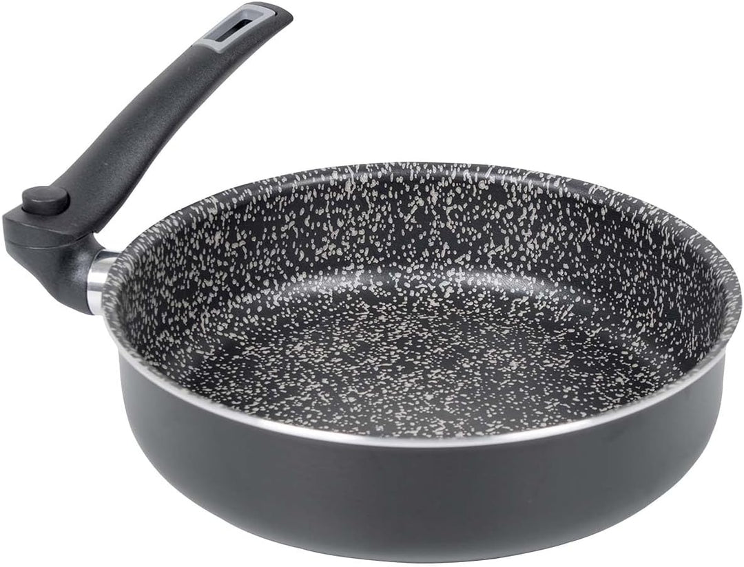 bo-camp Turn Schmorpfanne 24 cm, schwarz 24 cm Schwarz - Schwarz, 24 cm Schwarz - Schwarz