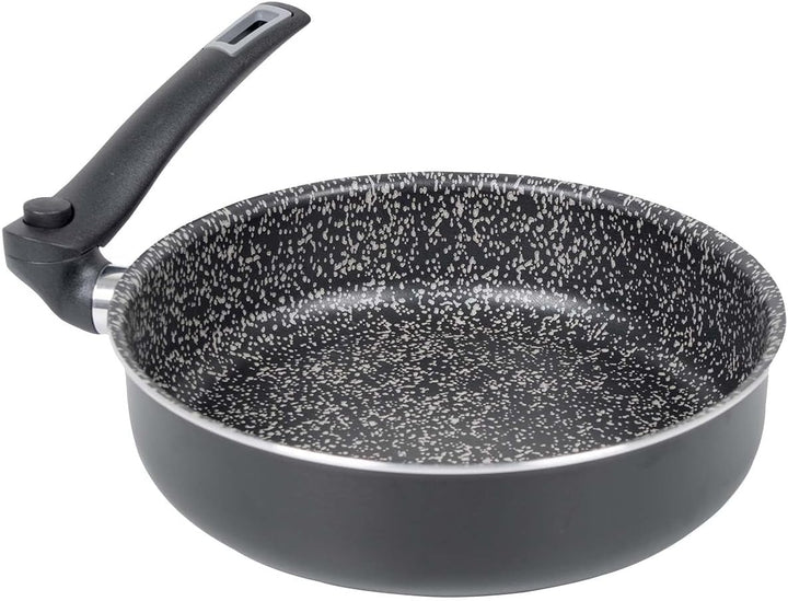 bo-camp Turn Schmorpfanne 24 cm, schwarz 24 cm Schwarz - Schwarz, 24 cm Schwarz - Schwarz
