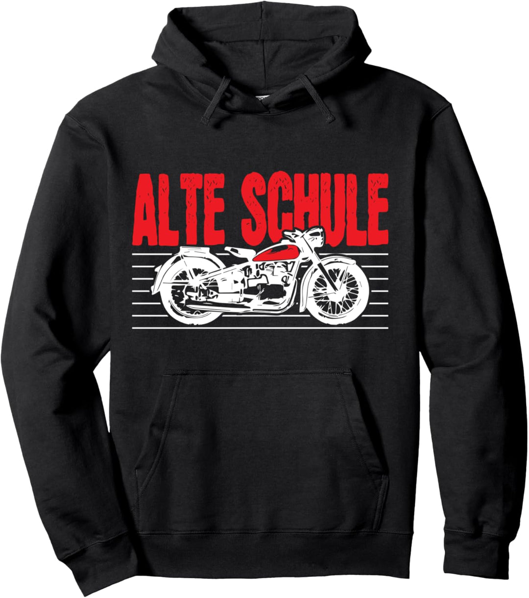 Alte Schule DDR Moped Simson Awo Pullover Hoodie