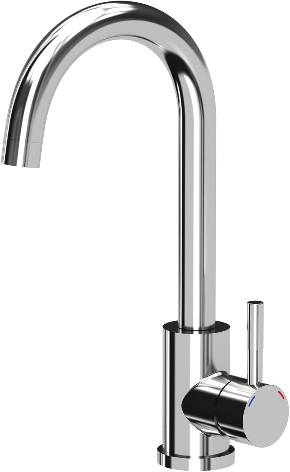 VBChome Inox Spültischarmatur Chrom Edelstahl 360°drehbar U- Form Küche Wasserhahn Küchenarmatur Ein