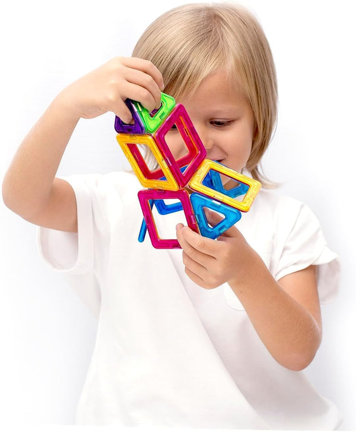 MAGNIKON Magnetische Bausteine Die Gravitation 62 Teile - Kinderspielzeug ab 3 Jahre, Magnete Kinder