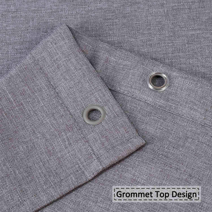 Flachs Leinen wie 240GSM Schwerer Stall Duschvorhang für Badezimmer mit Haken Hotel Luxus Stoff wasc