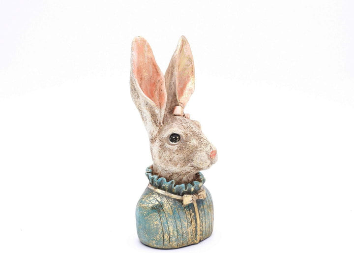 Hasenskulpturen 2 Stück als Pärchen, ca. 22 cm hoch, Hasenfiguren Klara und Karl