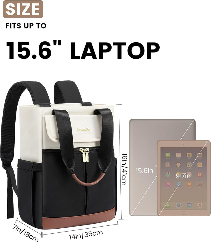 LOVEVOOK Rucksack Damen Gross, Laptop Rucksäcke Schulrucksack Teenager, Schultasche Arbeitstasche Ha