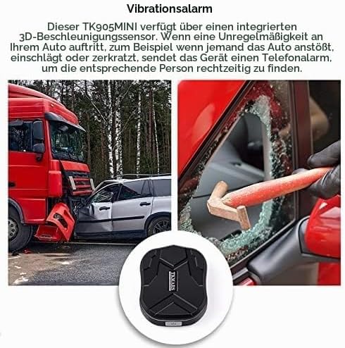 TKMARS Mini GPS Tracker Ohne ABO GPS Tracker Klein für Auto, Kinder, Koffer, Fahrrad，Dokumentation，1