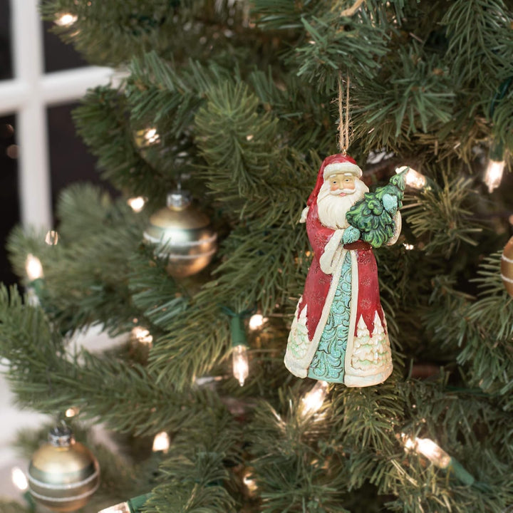 Enesco Jim Shore Heartwood Creek Wonderland Weihnachtsmann mit Baum