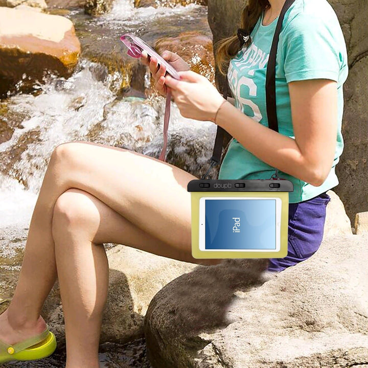 doupi wasserdichte Schutztasche 220x160mm für 7/8 Zoll Tablet Touchscreen Funktion Wasserfest Schutz