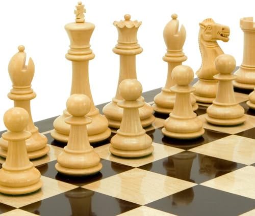 The Regency Chess Company Victoria Serie Ebonisiertes Buchsbaumholz Schachfiguren 9.5cm