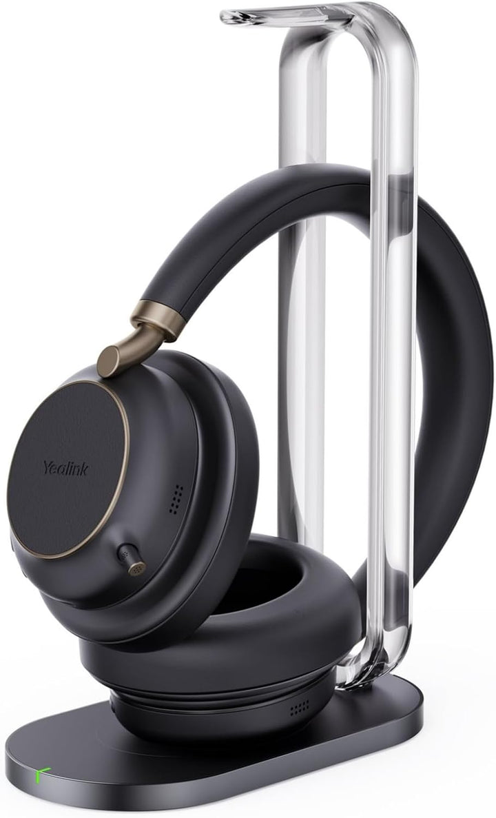 Yealink BH 76 Plus Teams Headset inkl. Ladeständer – Bluetooth, ANC, 40h Akkulaufzeit, USB-C/A, Schw