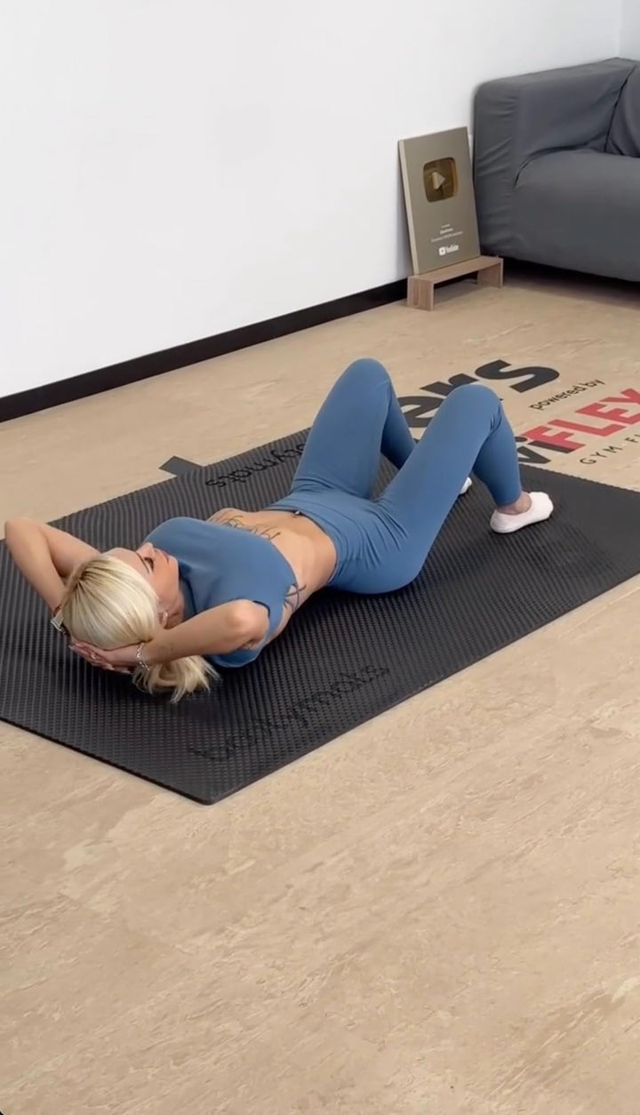 Grosse Fitnessmatte für zu Hause – Superfiice Sportmatte für alle Arten von Training – 180 x 120 cm