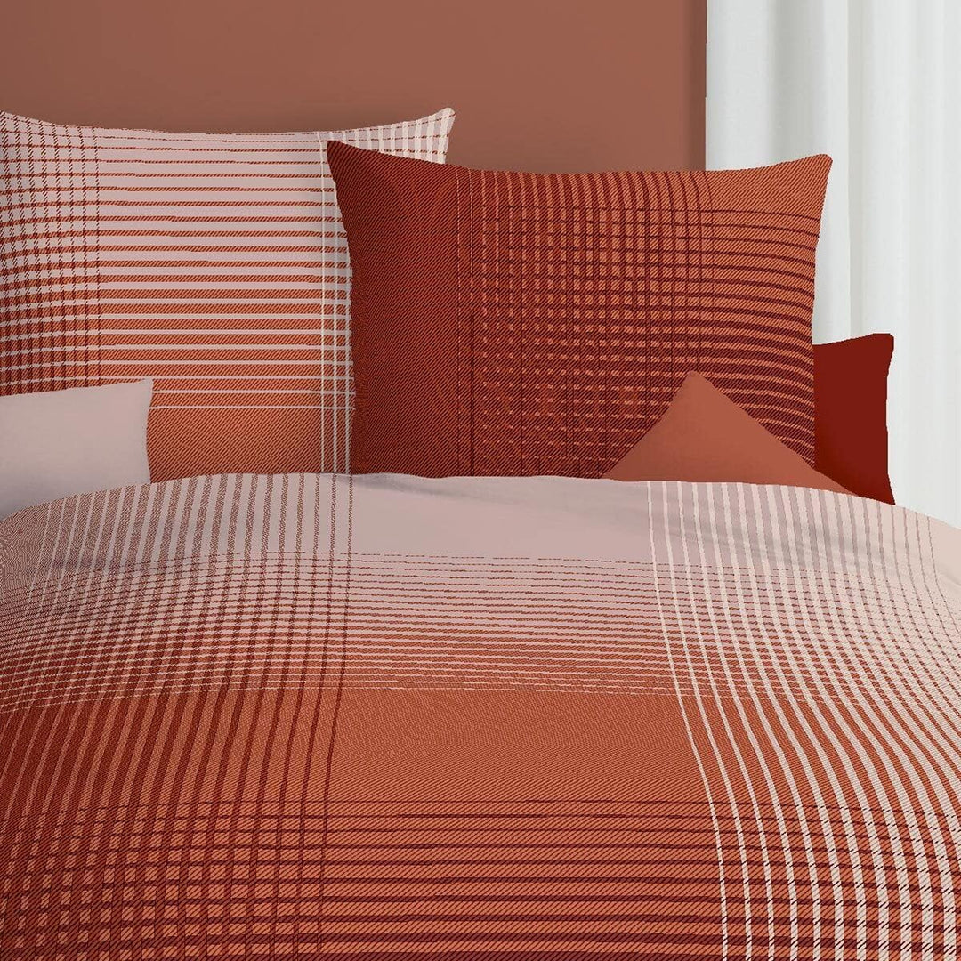 Kaeppel Mako-Satin Bettwäsche Master Terra, 1 Bettbezug 155 x 220 cm + 1 Kissenbezug 80 x 80 cm Terr