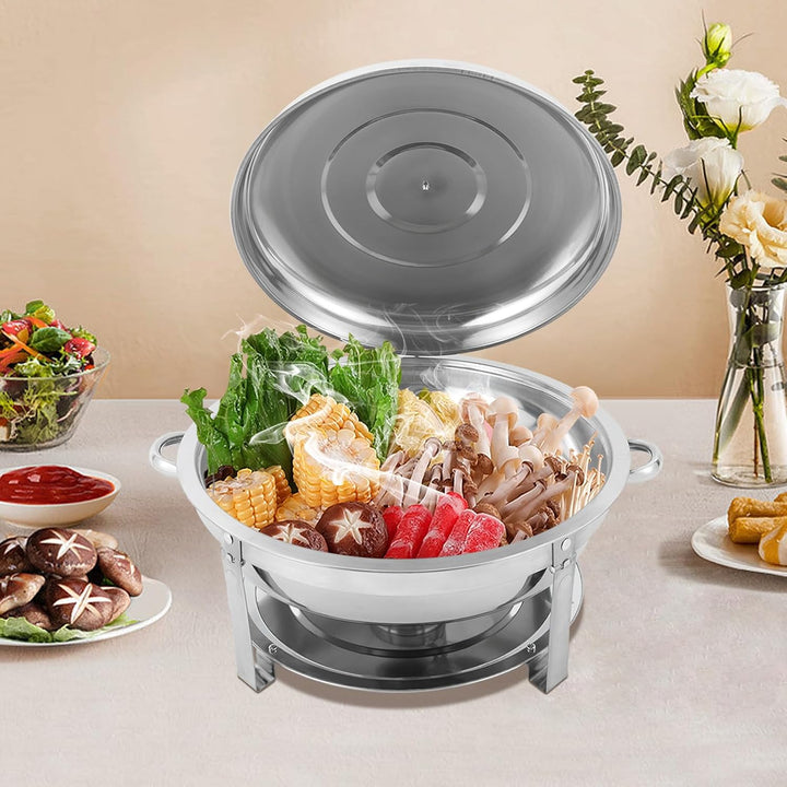 Spirituskocher 9L rund Hängedeckel Brenner für Buffet Hochzeit Catering | Warmhaltegerät, Speisewärm