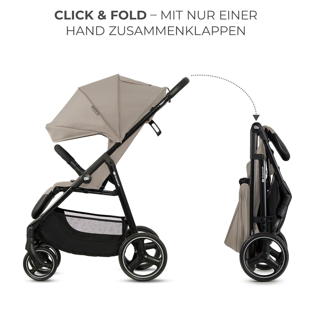 Kinderkraft TRIG 3 Kinderwagen, Kinderbuggy, Liegewagen, Sportwagen, Buggy, Zusammenklappen, Breite