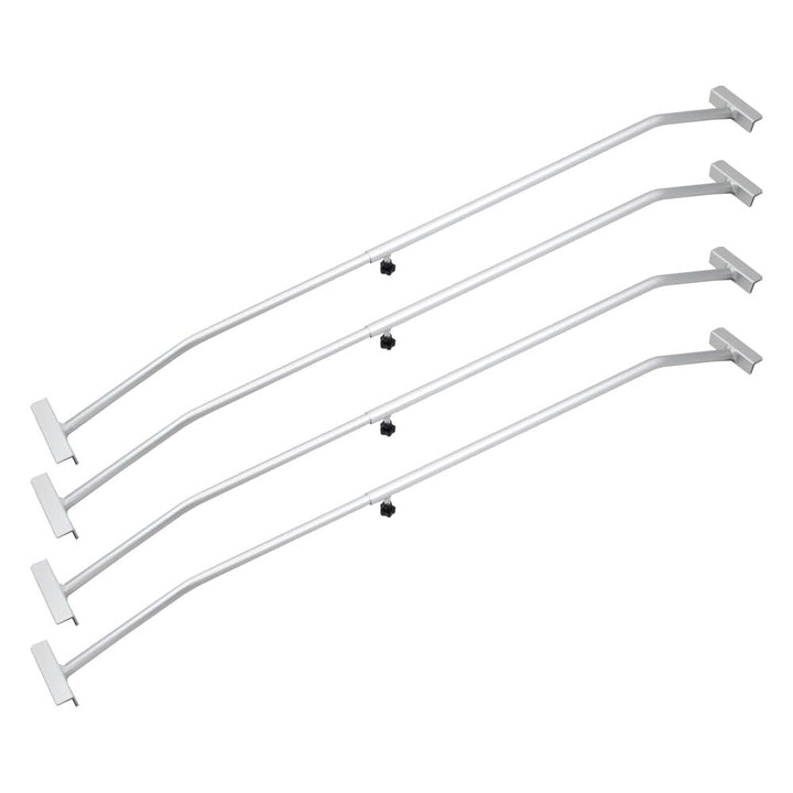 4er Set Anhänger Planenbügel Alu für Flachplanen PKW Anhänger Verstellbar 100-170 cm 4 Stück, 4 Stüc