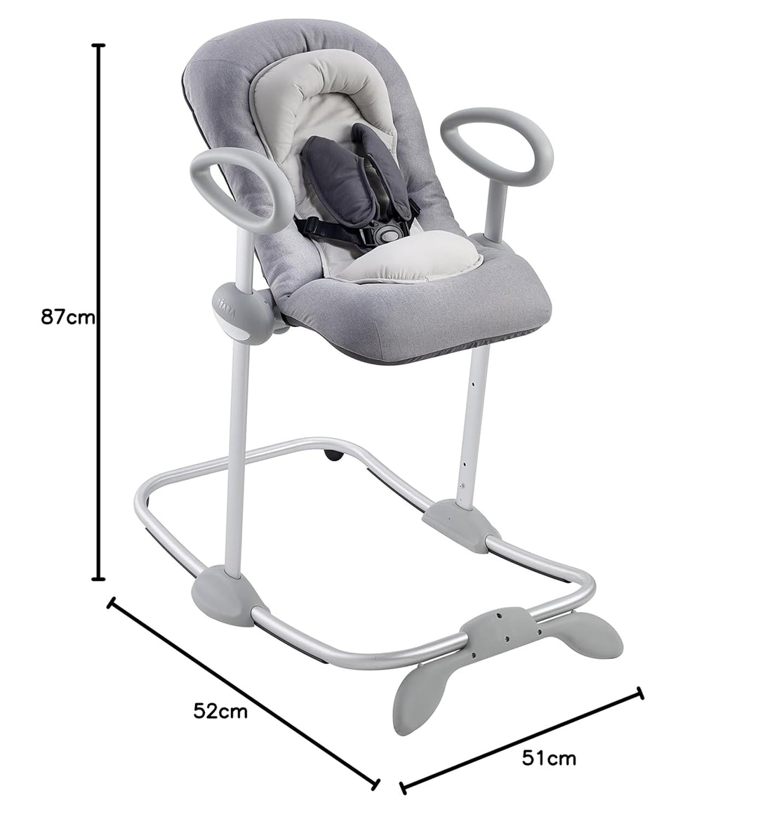 Béaba – Up & Down III Babywippe - Wippe mit Tragegriffen - 3 Liegepositionen - 5-Punkt-Sicherheitsgu