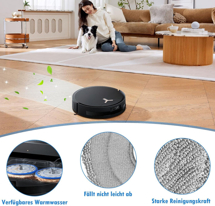 25 Stück Zubehör für ECOVACS DEEBOT T50 Omni / T50 PRO Omni / T50 Pro Omni Gen2 Saugroboter, 6 Staub
