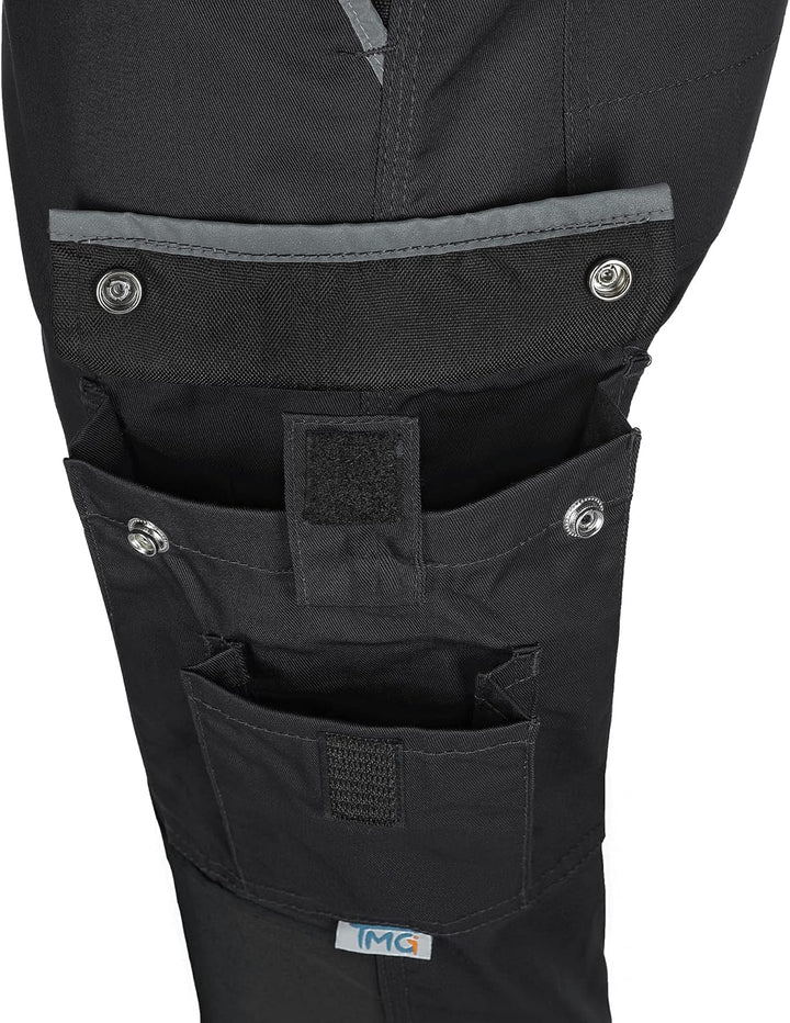 TMG | Leichte Arbeitshose für Herren, lang, ideal für Sommer, Cargohose mit Kniepolster, mit Taschen
