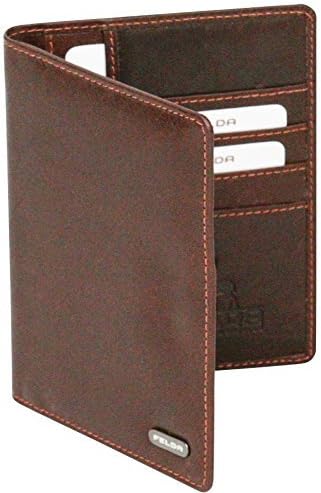 FELDA - Reisebrieftasche aus Leder - Reisepasshalter & Kartenfächer - RFID-Blocker - Lieferung in Ge