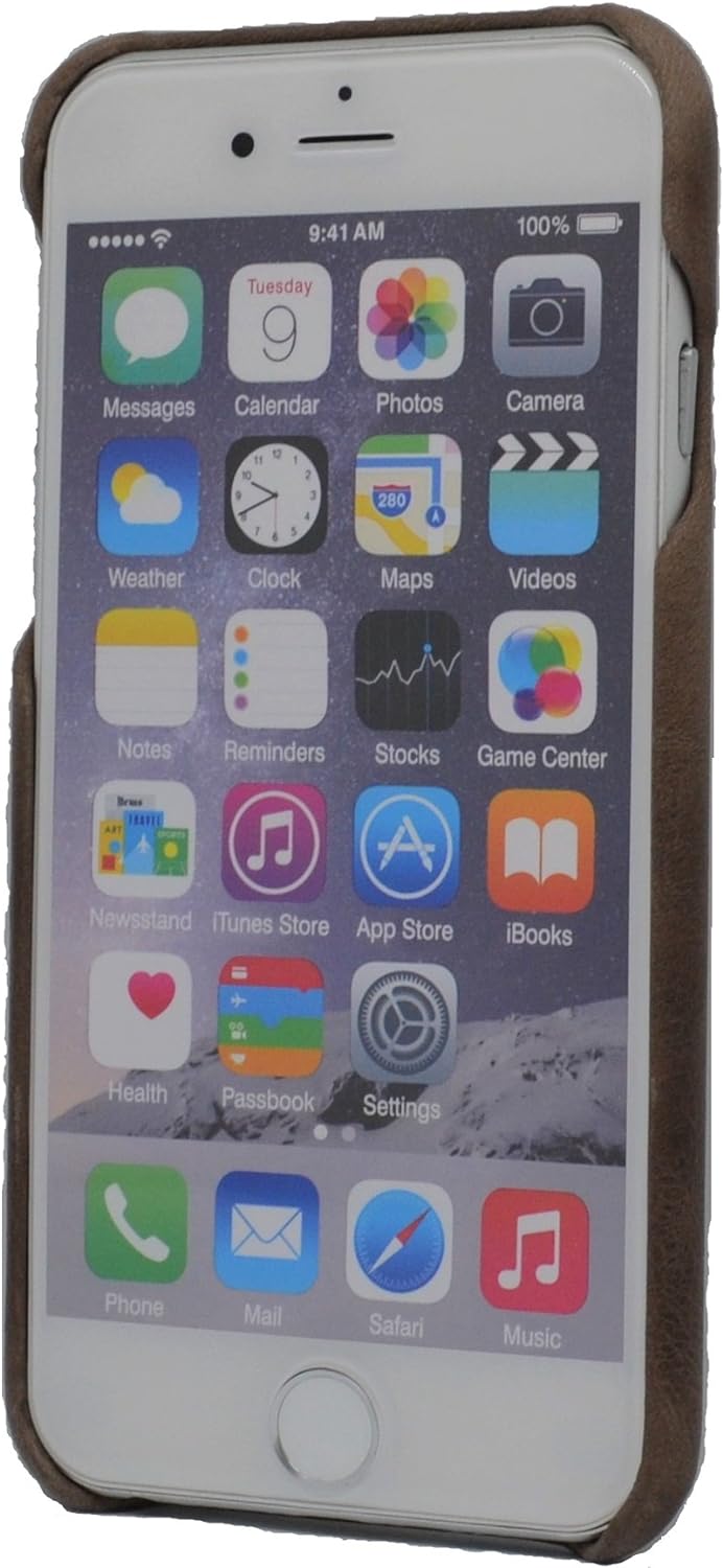 Porter Riley - Lederhülle für iPhone 8 Plus/iPhone 7 Plus. Premium Ultra Dünn Echtleder Cover/Ledert