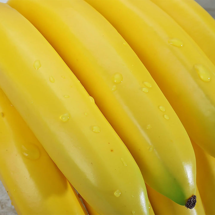10PCS Künstliche Bananen,Banane Realistische Früchte Künstliche Lebensechte Banane Deko Gefälschte F